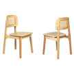 Levede 6x Rattan Dining Chair Wooden Kitchen Chair-2006733384067452936