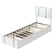 Levede Single Bed Frame Leather Headboard RGB 2 Drawers-2006732796336410632
