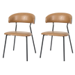 Levede 2x PU Leather Dining Chairs Kitchen Lounge-2006732800518131720