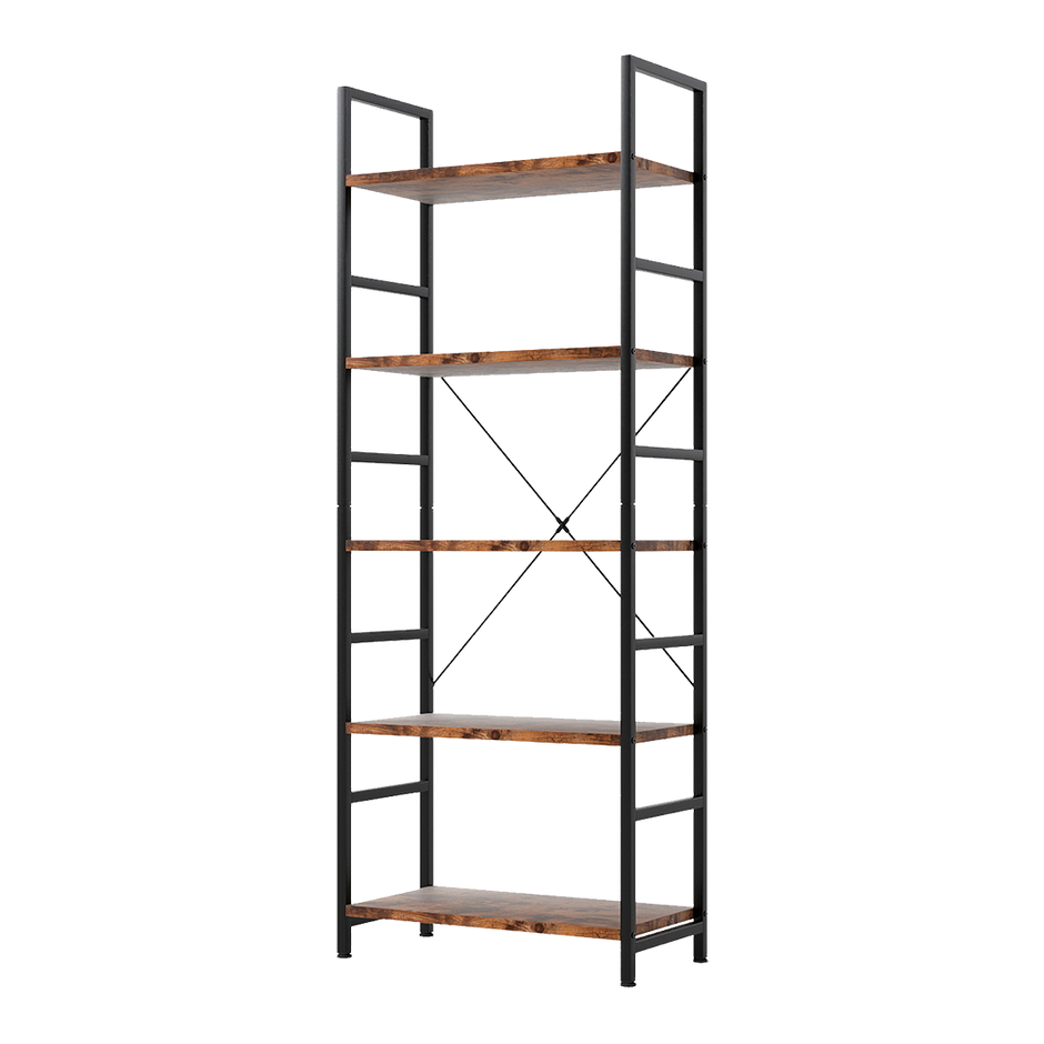 Levede 5-Tier Industrial Bookshelf Bookcase 157.5cm-2018816805212131336
