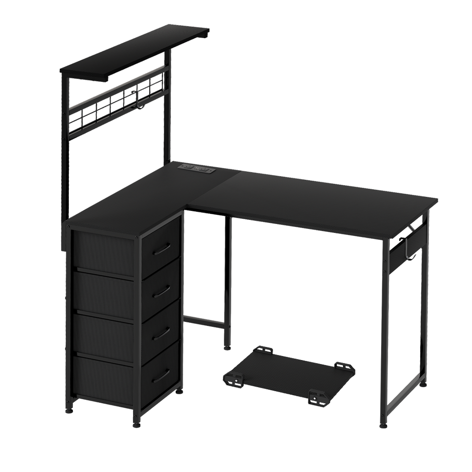 Levede Computer Desk Convertible L-shaped Study Table-2011971108542222344
