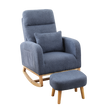 Levede Rocking Chair Ottoman Footrest With Side Pocket-2006732687477444616