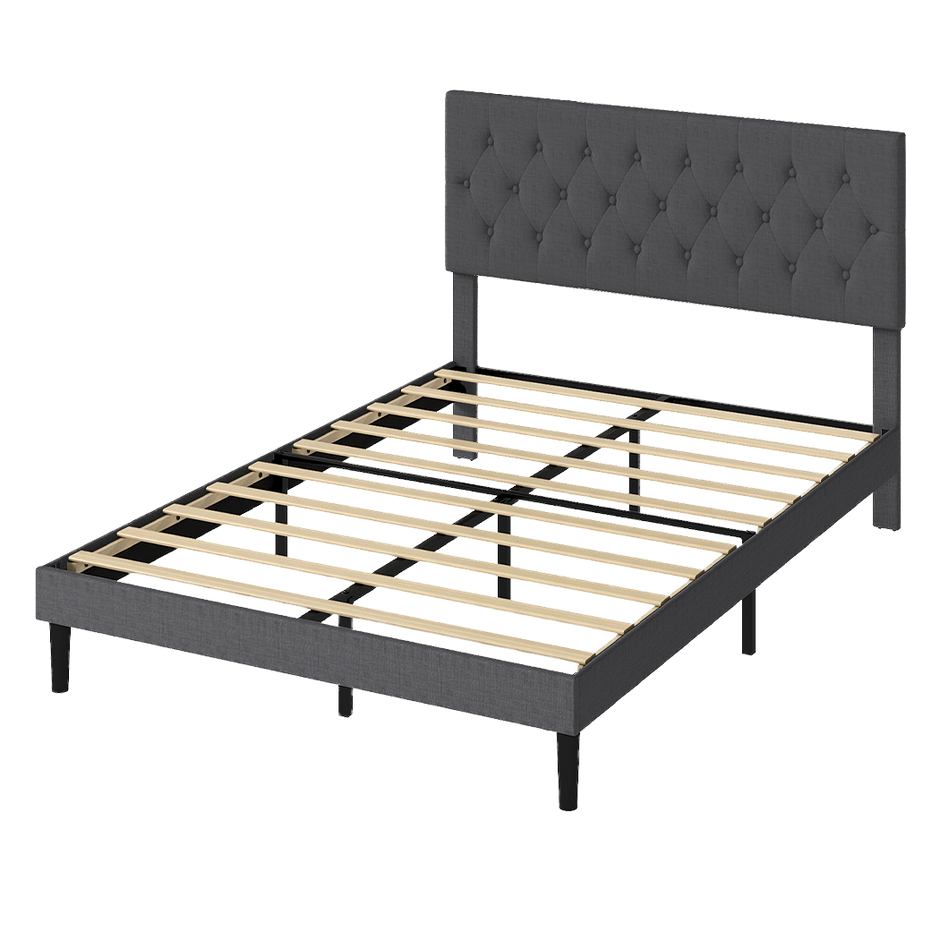 Levede Bed Frame Upholstered Platform Mattress Base Queen-2011971106671562760
