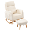 Levede Rocking Chair Ottoman Footrest With Side Pocket-2006732687271923720