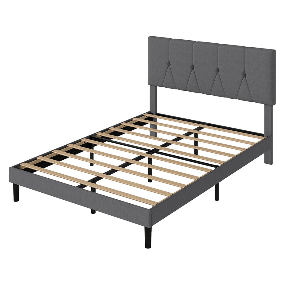 Levede Bed Frame Upholstered Platform Mattress Base Queen-2011971105635569672