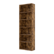 Levede 6 Tier Book Shelf Adjustable Shelves Walnut-2006732776128253960