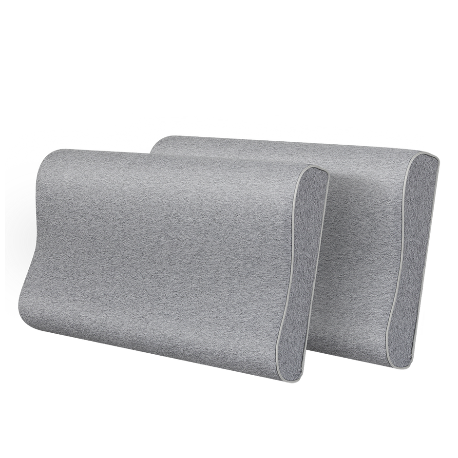 Dreamz Memory Foam Pillow Pillowcase Supprt Grey Rebound-2006732704422432776