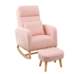 Levede Rocking Chair Ottoman Footrest With Side Pocket-2006732687682965512