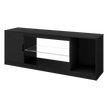 Levede TV Stand Storage with LED 140cm Black-2011971130793005065
