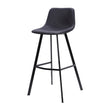 CBS2013-SE 80cm Bar Stool in Black Fabric (Set of 2)