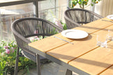CDT10305-ID 1.8m Charcoal Outdoor Dining Table - Natural