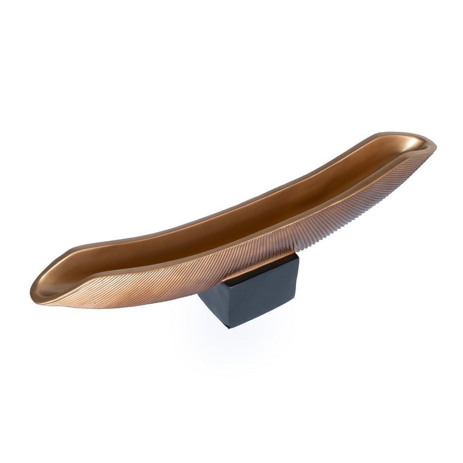 CAC10699-KM Decorative Boat Vase - Brown