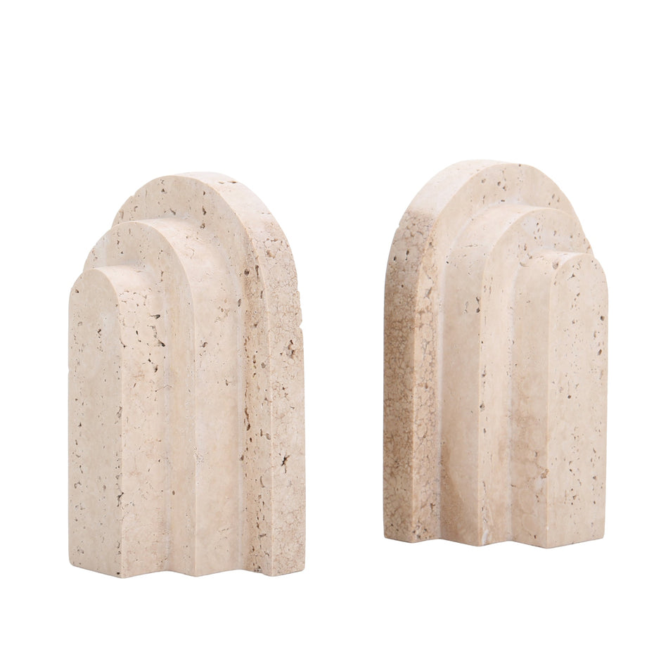 CAC10700-KM Stone Bookends - Beige