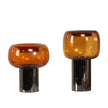 CAC10701-KM Amber Large Glass Vase - Brown