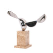 CAC10708-KM Silver Winged Sculpture - Beige
