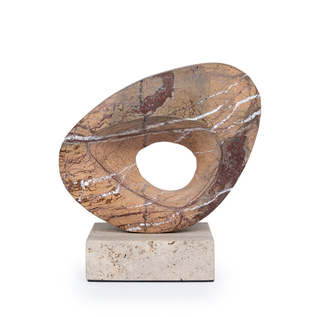 CAC10717-KM Halo Marble Sculpture - Coffee