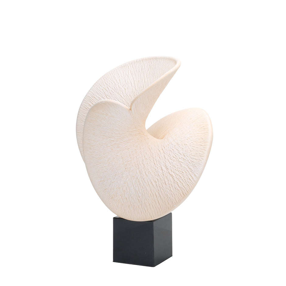 CAC10718-KM Shell Look Sculpture - Beige