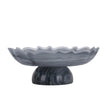 CAC10724-KM Lotus Glass Tray - Grey