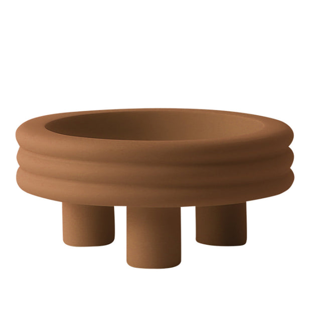 CAC10757-FC Round Hight Plate - Brown