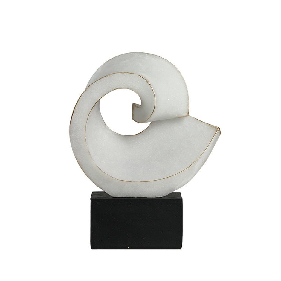 CAC10776-FC Spiral Reel Ornament - White