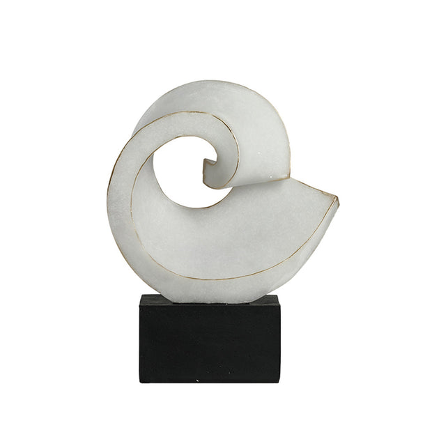 CAC10776-FC Spiral Reel Ornament - White
