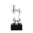 CAC10777-FC Chain Flash Ornament - Silver