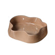 CAC10785-FC Glass Petal Plate A - Coffee