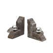 CAC10803-FC Marble Ballpoint Bookend - Grey