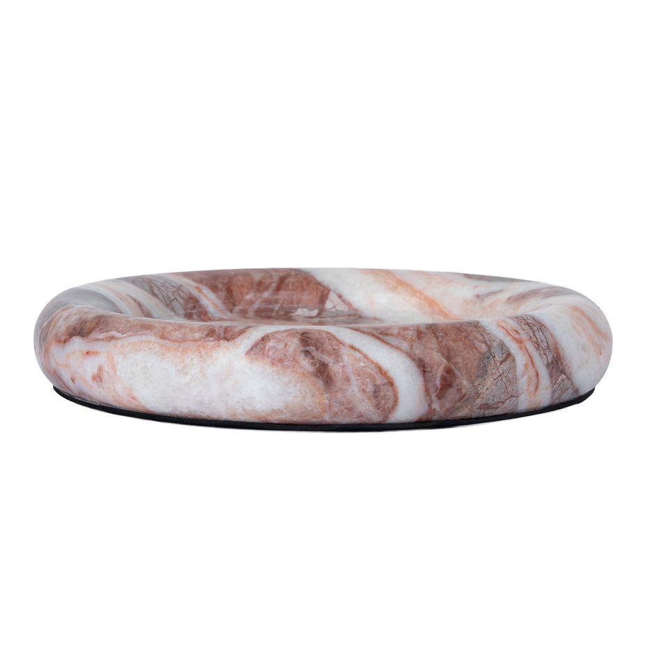 CAC12533-KM Marble Bowl - Red Ochre