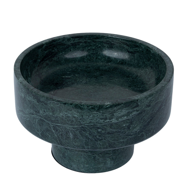 CAC12534-KM Round Marble Tray - Green