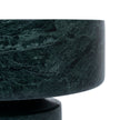 CAC12534-KM Round Marble Tray - Green