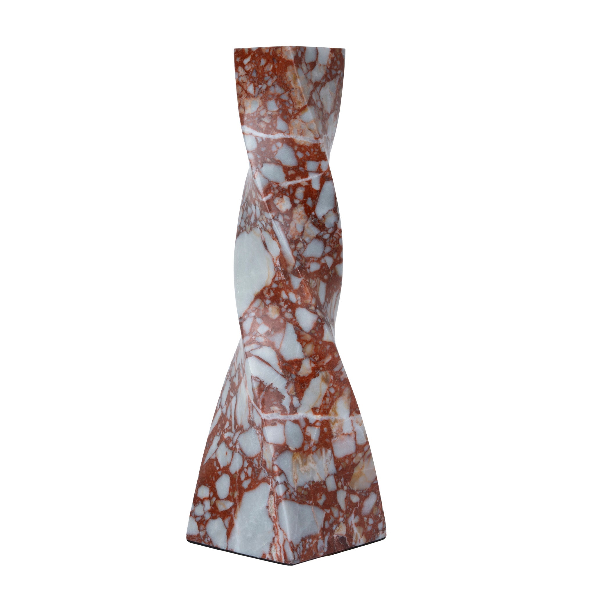CAC12538-KM Spiral Marble Decor - Bulgari Red