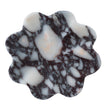CAC12542-KM Sculptural Marble Tray - Bulgari Purple