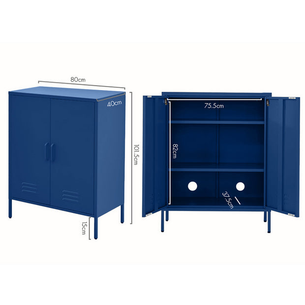 Artiss Buffet Sideboard Metal Cabinet - SWEETHEART Blue