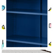 Artiss Buffet Sideboard Metal Cabinet - SWEETHEART Blue