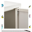 Artiss Buffet Sideboard Metal Cabinet - SWEETHEART White
