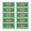Artiss 2x Buffet Sideboard Cabinet Storage Cupboard Mesh Doors Metal ELIA Green