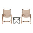 Weisshorn 3pc Camping Table Chair Set Outdoor Folding Aluminium Portable Picnic