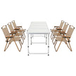 Weisshorn 7pc Camping Table Chair Set Outdoor Folding Aluminium Portable Picnic