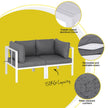 Gardeon 6PCS Outdoor Sofa Set Aluminium Table and Chairs Lounge Patio Furniture