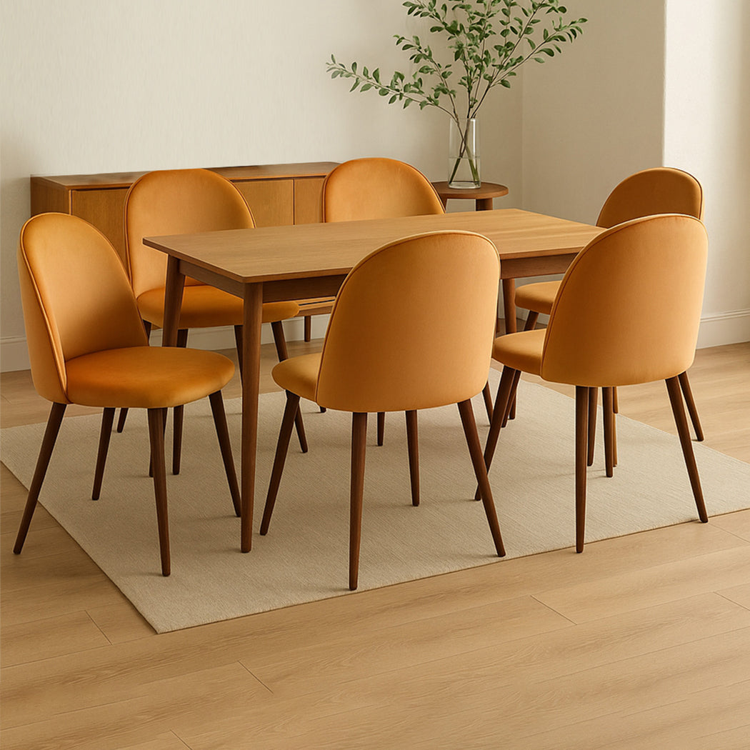 Levede 6x Dining Chairs Seat French-2006733383333449735