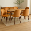Levede 6x Dining Chairs Seat French-2006733383333449735