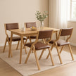 Levede 4x Dining Chairs Foldable PU Tan-2018816883515592711