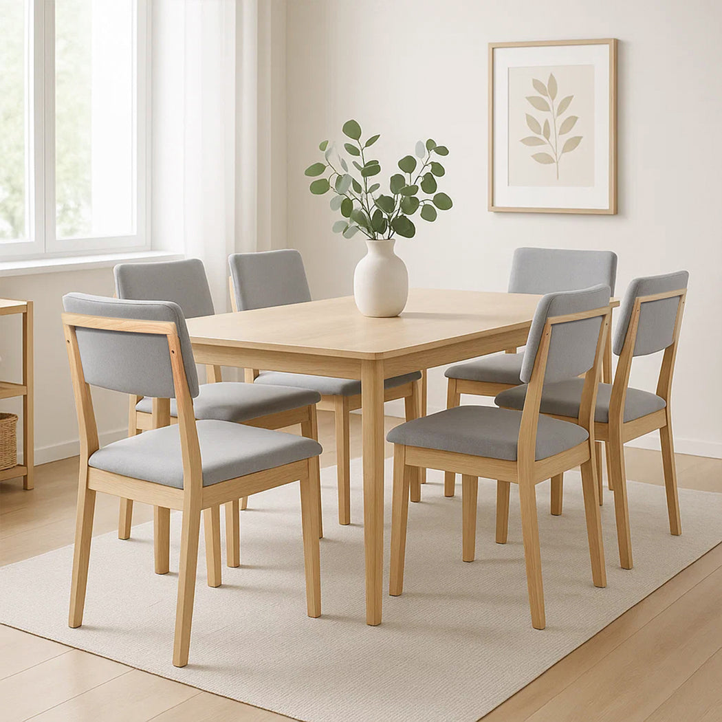 Levede Dining Chairs 6 Upholstered Kitchen Chair-2006732735825186823