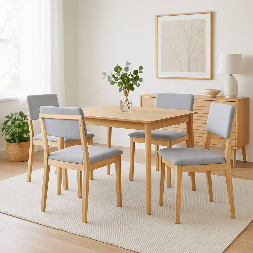 Levede Dining Chairs 4 Upholstered Kitchen Chair-2006732735632248839