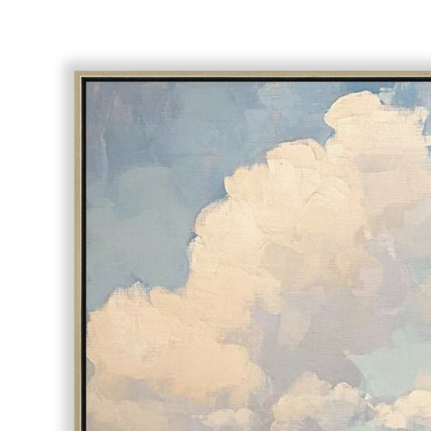 CAR12185-CLO 120 x 80cm Framed Canvas - Natural