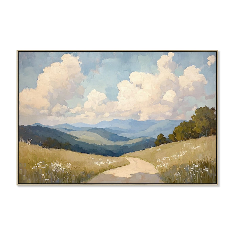 CAR12185-CLO 120 x 80cm Framed Canvas - Natural