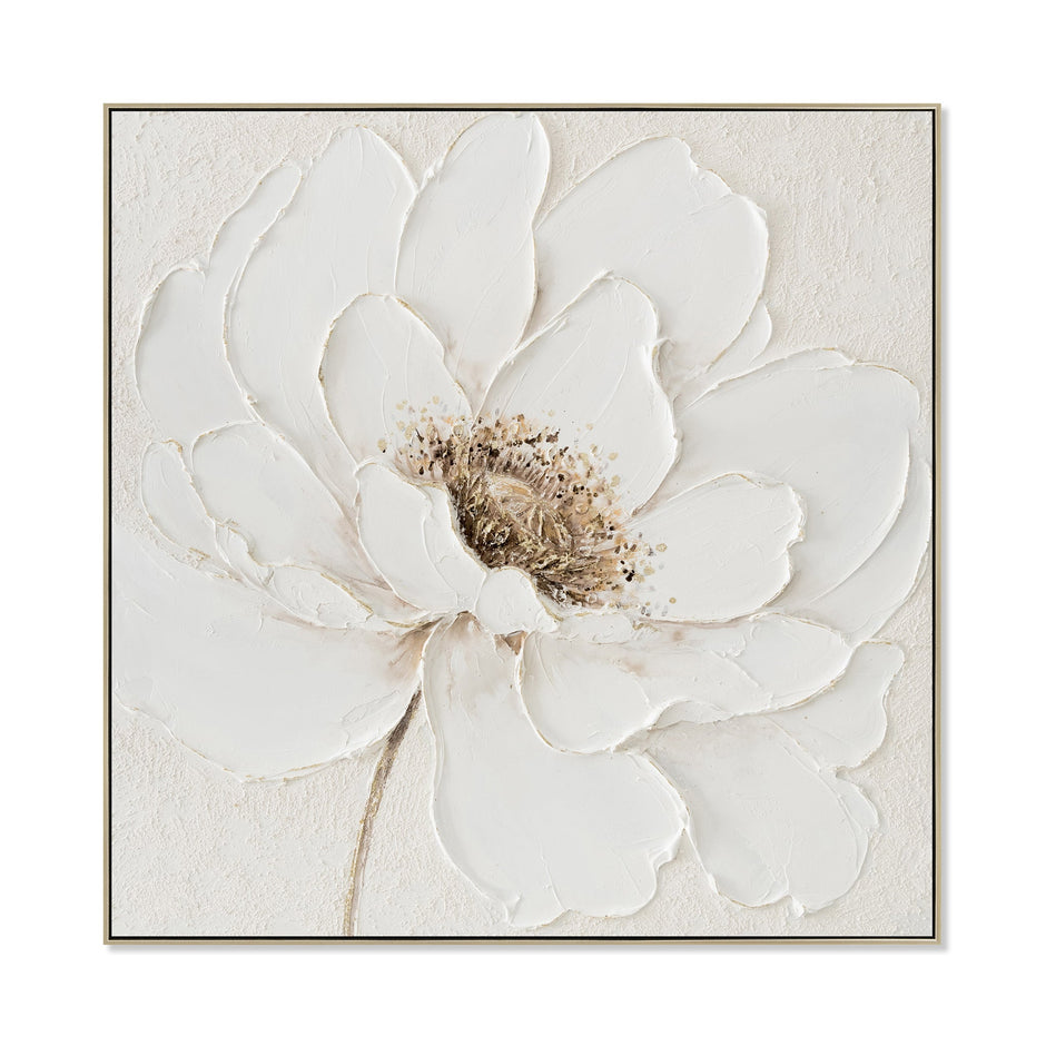 CAR12187-CLO 80 x 80cm Framed Canvas - Natural