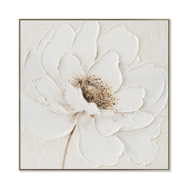 CAR12187-CLO 80 x 80cm Framed Canvas - Natural