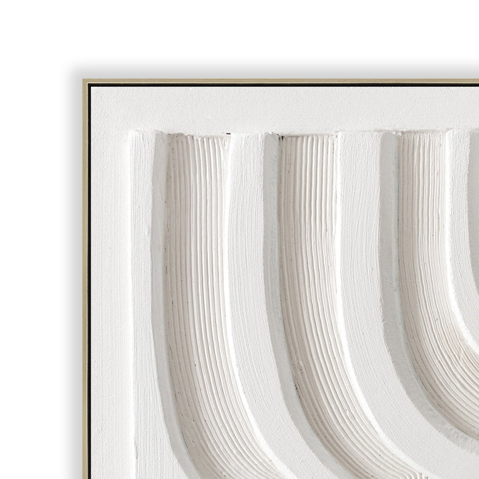 CAR12191-CLO 80 x 80cm Framed Canvas - Natural